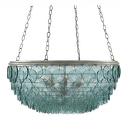 Currey and Company - 9000-0140 - Eight Light Chandelier - Quorum Collection - Silver Leaf