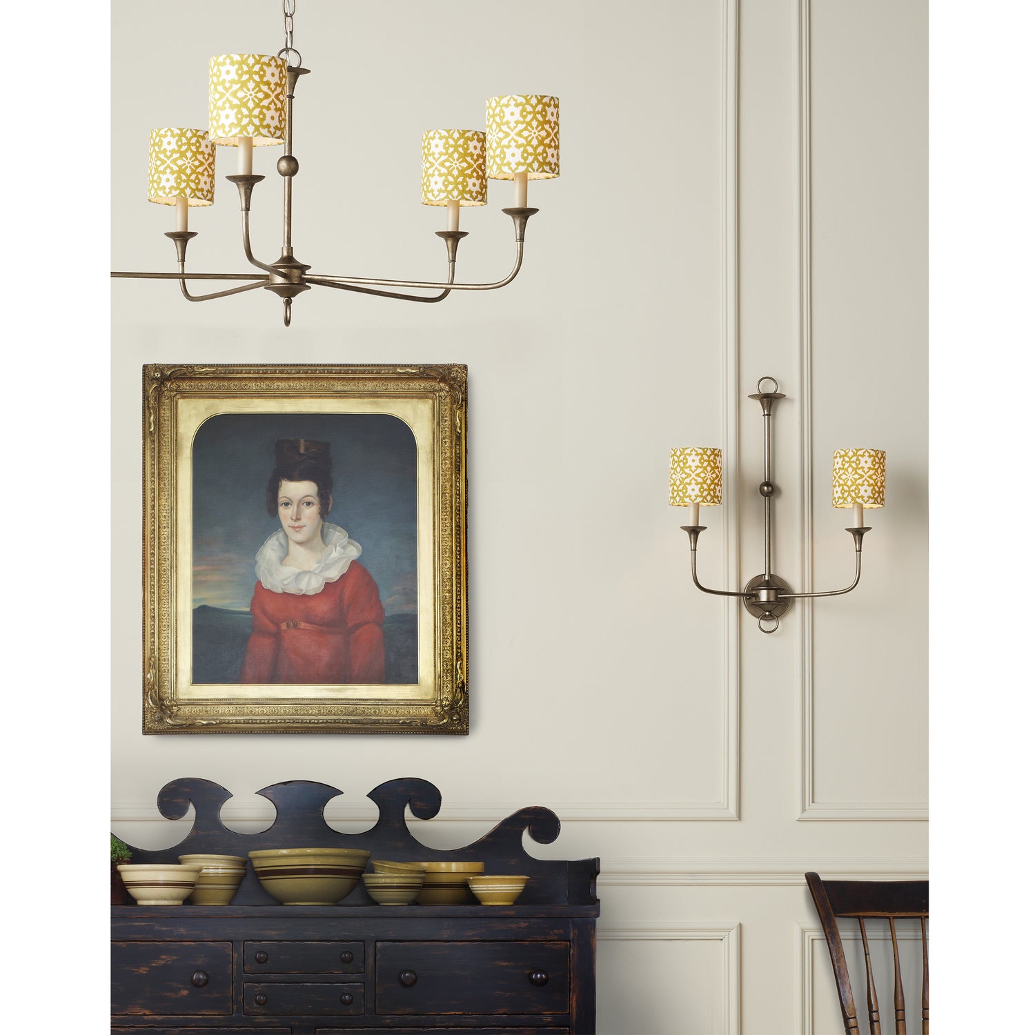 Currey and Company - 9000-0143 - Five Light Chandelier - Nottaway Collection - Pyrite Bronze