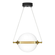 Hubbardton Forge - 161305-SKT-STND-31-YT0517 - LED Pendant - Otto - Black with Brass Accents