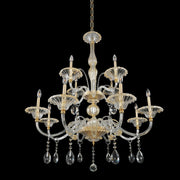Allegri - 029152-024-FR001 - 12 Light Chandelier - La Rosa - Gold