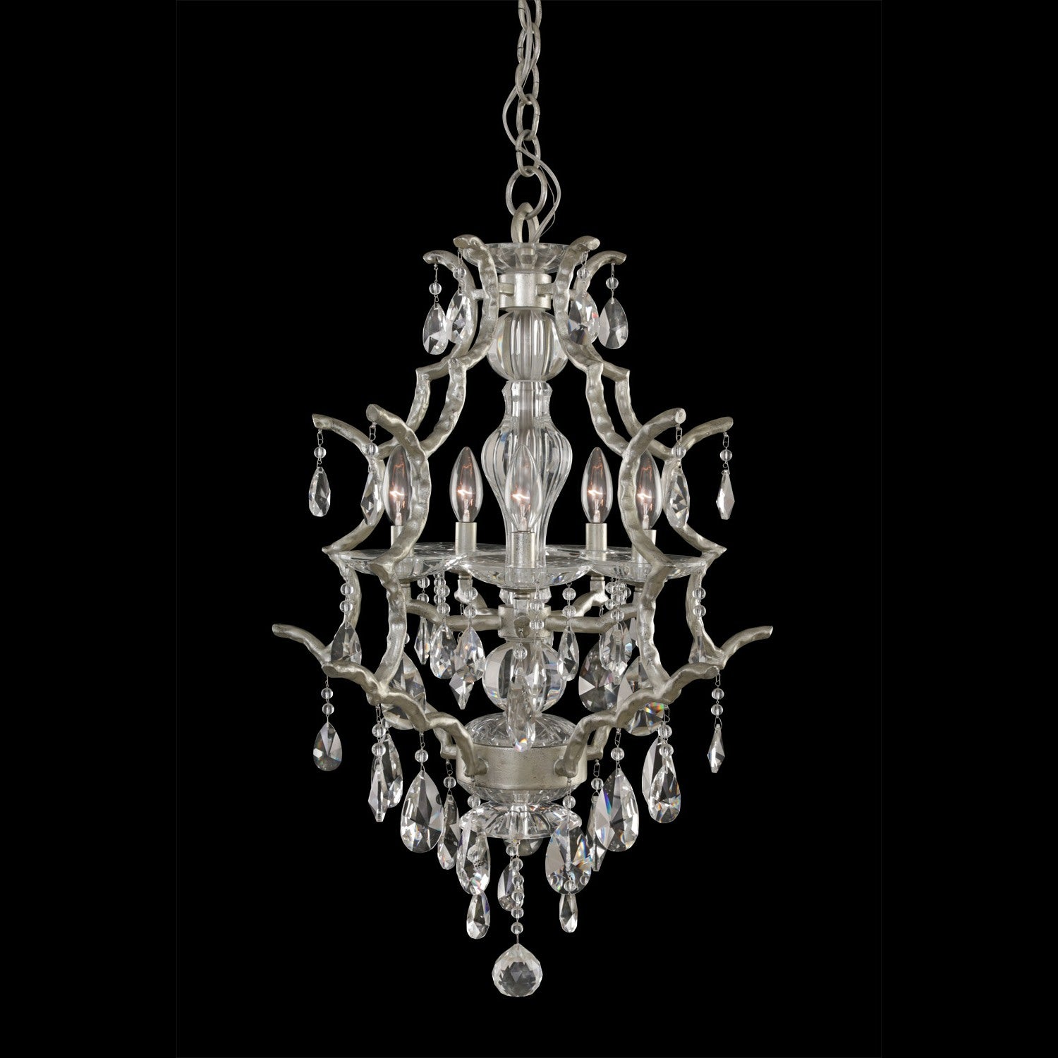 Allegri - 090071-040-FR001 - Five Light Lantern - Shorecrest - Sliver Dollar