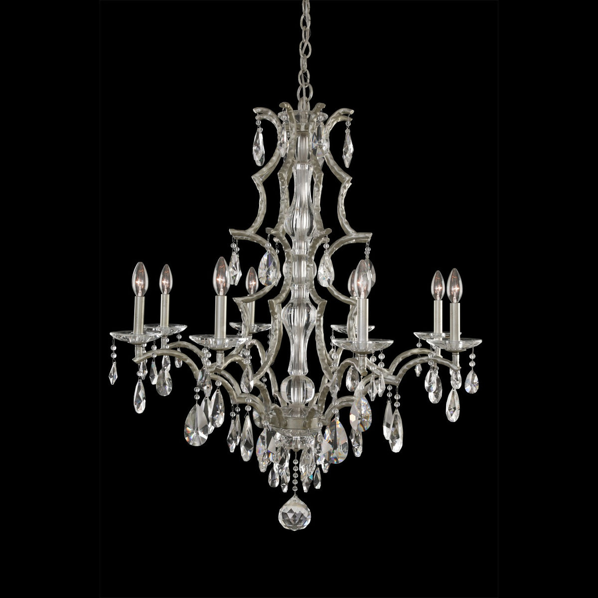Allegri - 090073-040-FR001 - Eight Light Chandelier - Shorecrest - Sliver Dollar