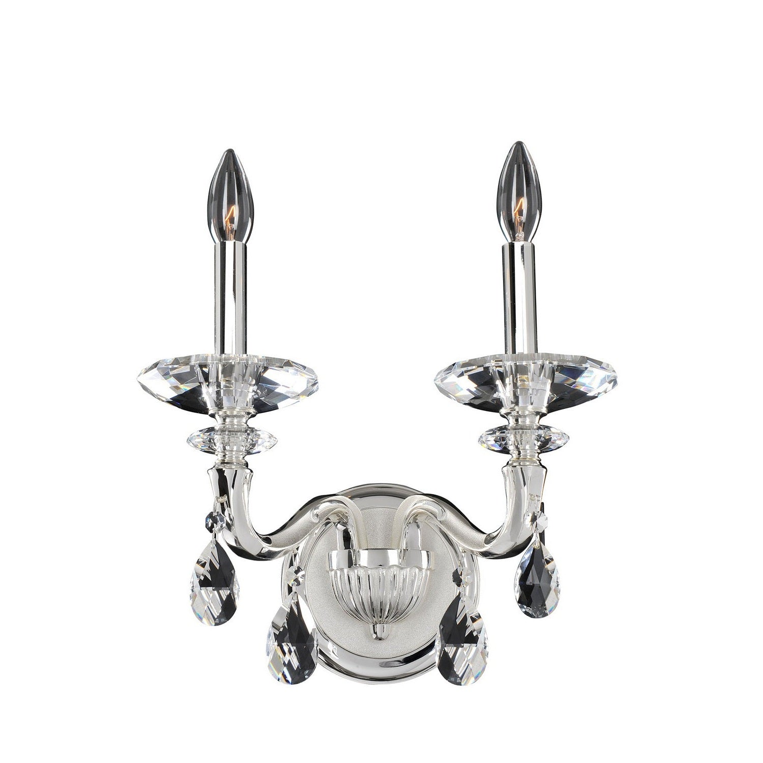 Allegri - 021721-017-FR001 - Two Light Wall Bracket - Jolivet - Two Tone Silver
