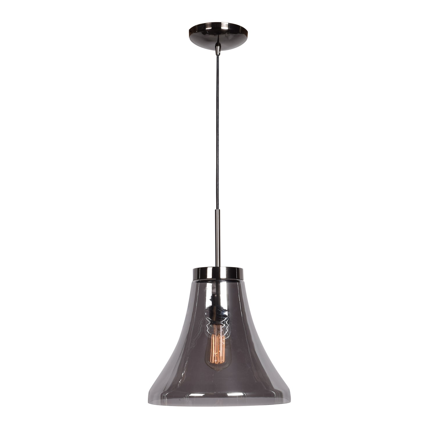 Access - 63990-BCH/SMK - One Light Pendant - Safi - Black Chrome
