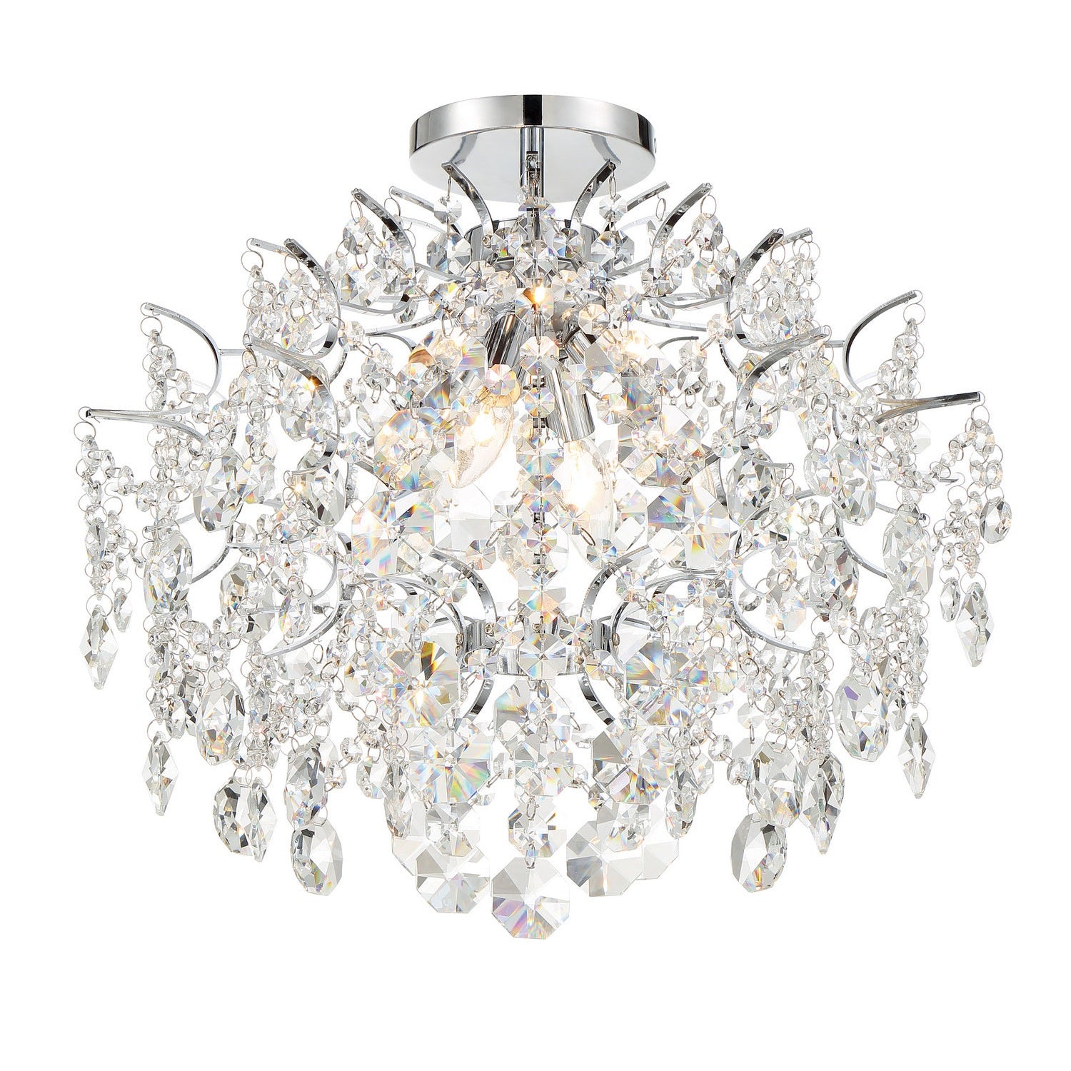 Minka-Lavery - 3156-77 - Four Light Chandelier - Isabella'S Crown - Chrome