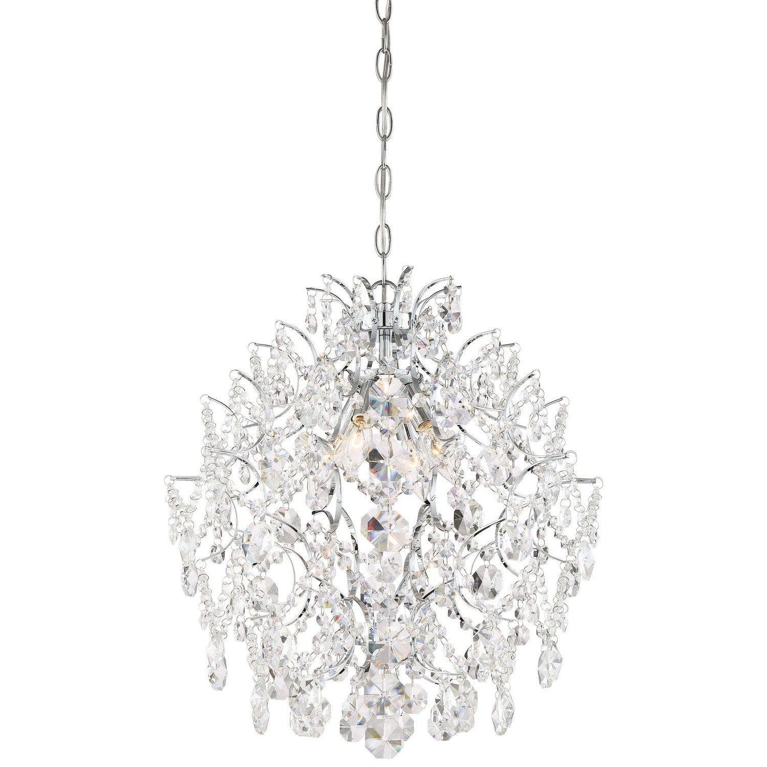 Minka-Lavery - 3156-77 - Four Light Chandelier - Isabella'S Crown - Chrome
