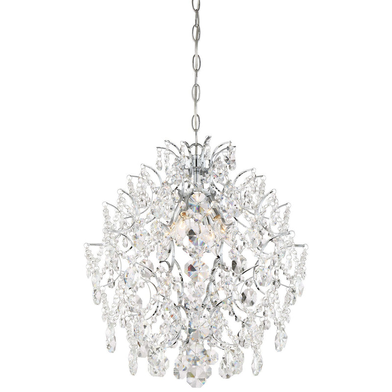 Minka-Lavery - 3156-77 - Four Light Chandelier - Isabella'S Crown - Chrome