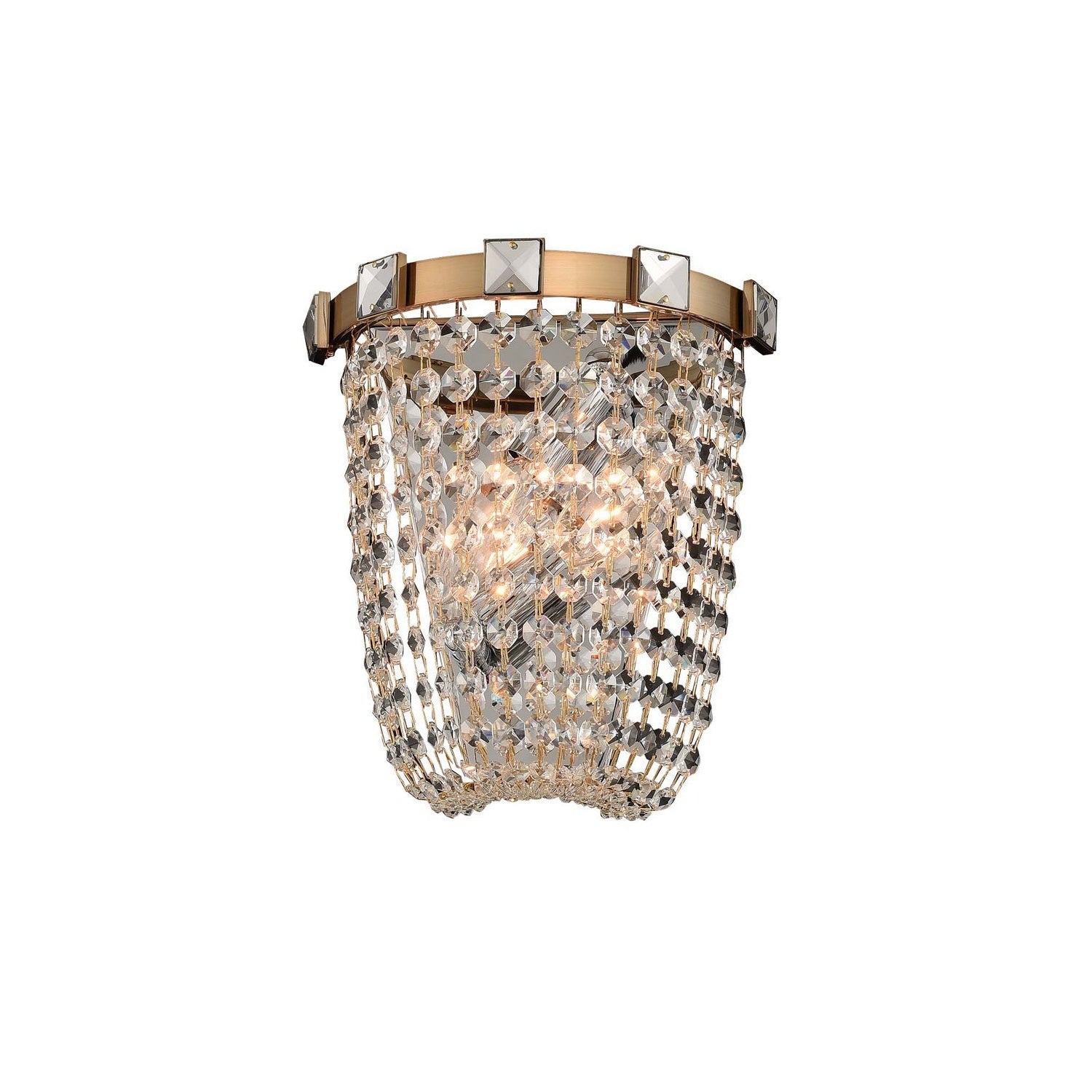 Allegri - 027920-038-FR001 - Two Light Wall Sconce - Impero - Brushed Champagne Gold