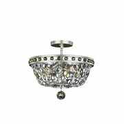 Allegri - 029941-042 - Four Light Semi Flush Mount - Lucia - Vintage Silver Leaf