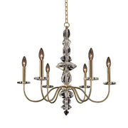Allegri - 031250-041-FR001 - Six Light Chandelier - Bolivar - Champagne Gold