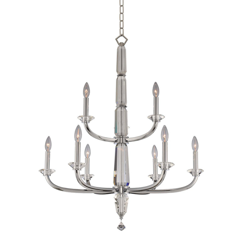 Allegri - 031352-010-FR001 - Nine Light Chandelier - Palermo - Chrome