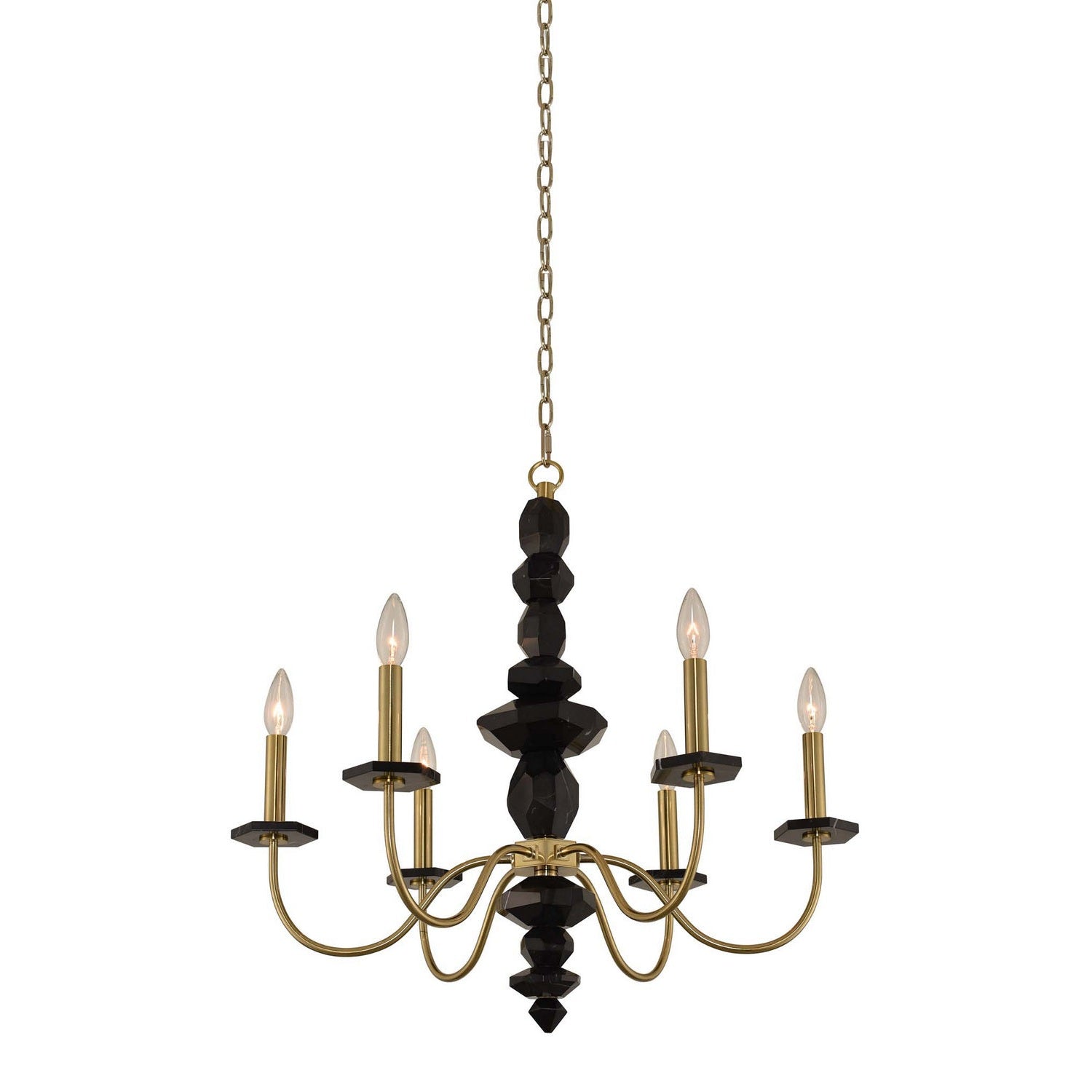 Allegri - 031550-039 - Six Light Chandelier - Piedra - Brushed Brass