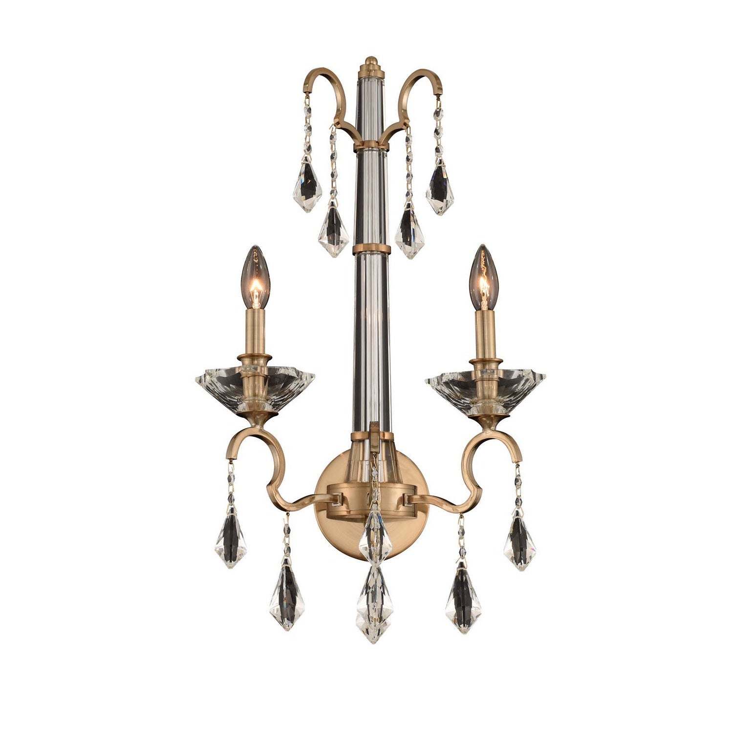 Allegri - 031621-038-FR001 - Two Light Wall Bracket - Valencia - Brushed Champagne Gold