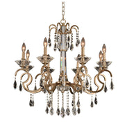 Allegri - 031651-038-FR001 - Eight Light Chandelier - Valencia - Brushed Champagne Gold