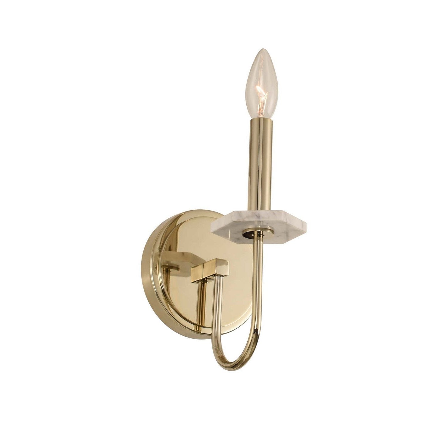 Kalco - 304821CG - One Light Wall Bracket - Carrara - Champagne Gold