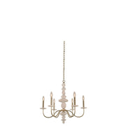 Kalco - 304850CG - Six Light Chandelier - Carrara - Champagne Gold