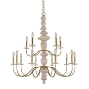 Kalco - 304852CG - 15 Light Chandelier - Carrara - Champagne Gold