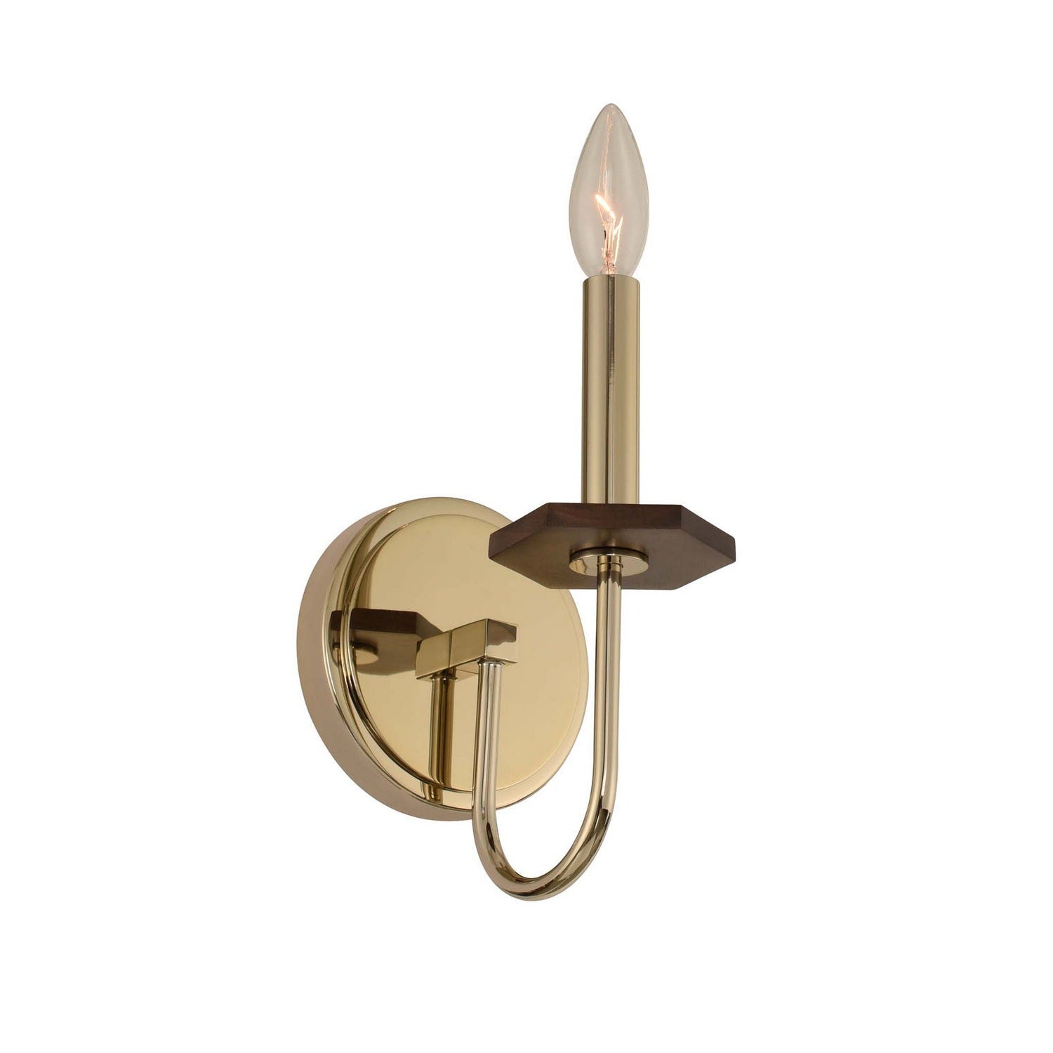 Kalco - 304921CG - One Light Wall Bracket - Lassen - Champagne Gold