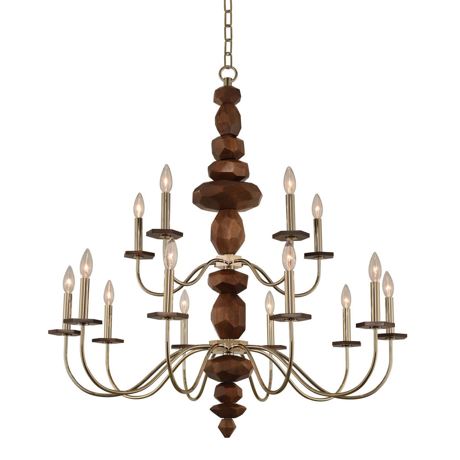 Kalco - 304952CG - 15 Light Chandelier - Lassen - Champagne Gold