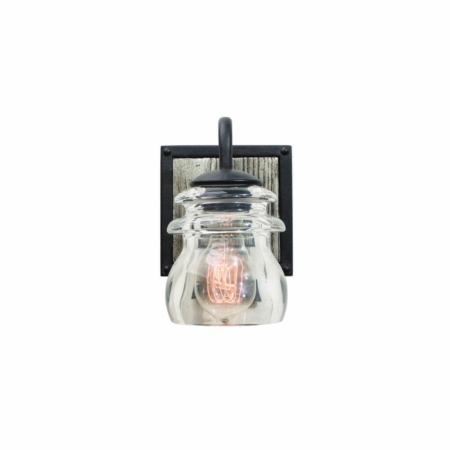 Kalco - 504631BI - One Light Bath - Bainbridge - Black Iron