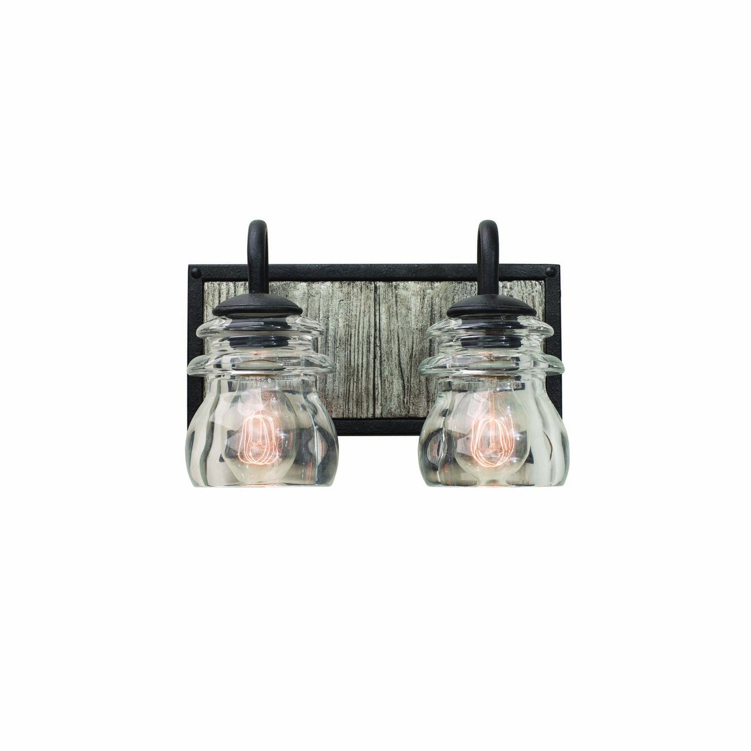 Kalco - 504632BI - Two Light Bath - Bainbridge - Black Iron