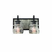 Kalco - 504632BI - Two Light Bath - Bainbridge - Black Iron