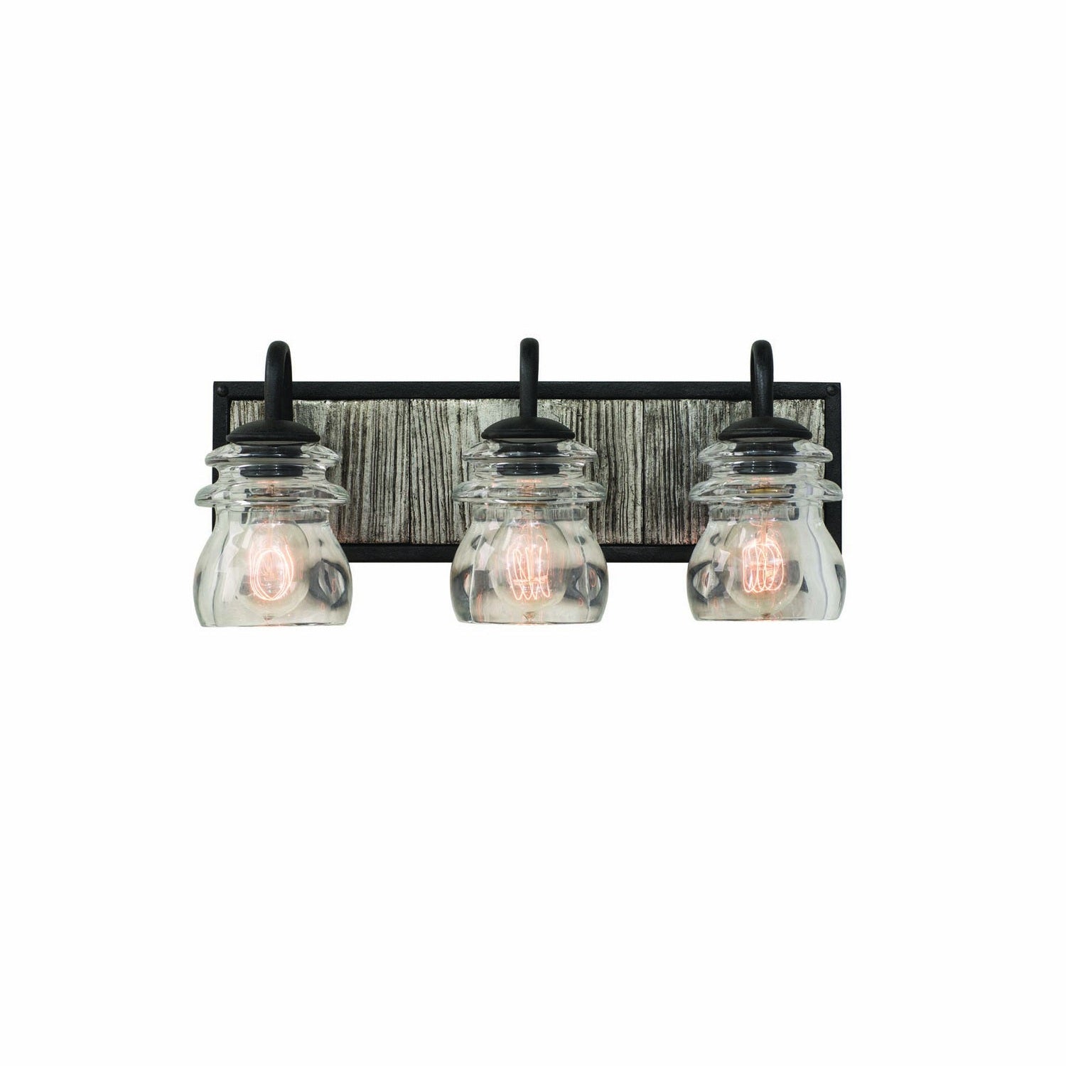 Kalco - 504633BI - Three Light Bath - Bainbridge - Black Iron