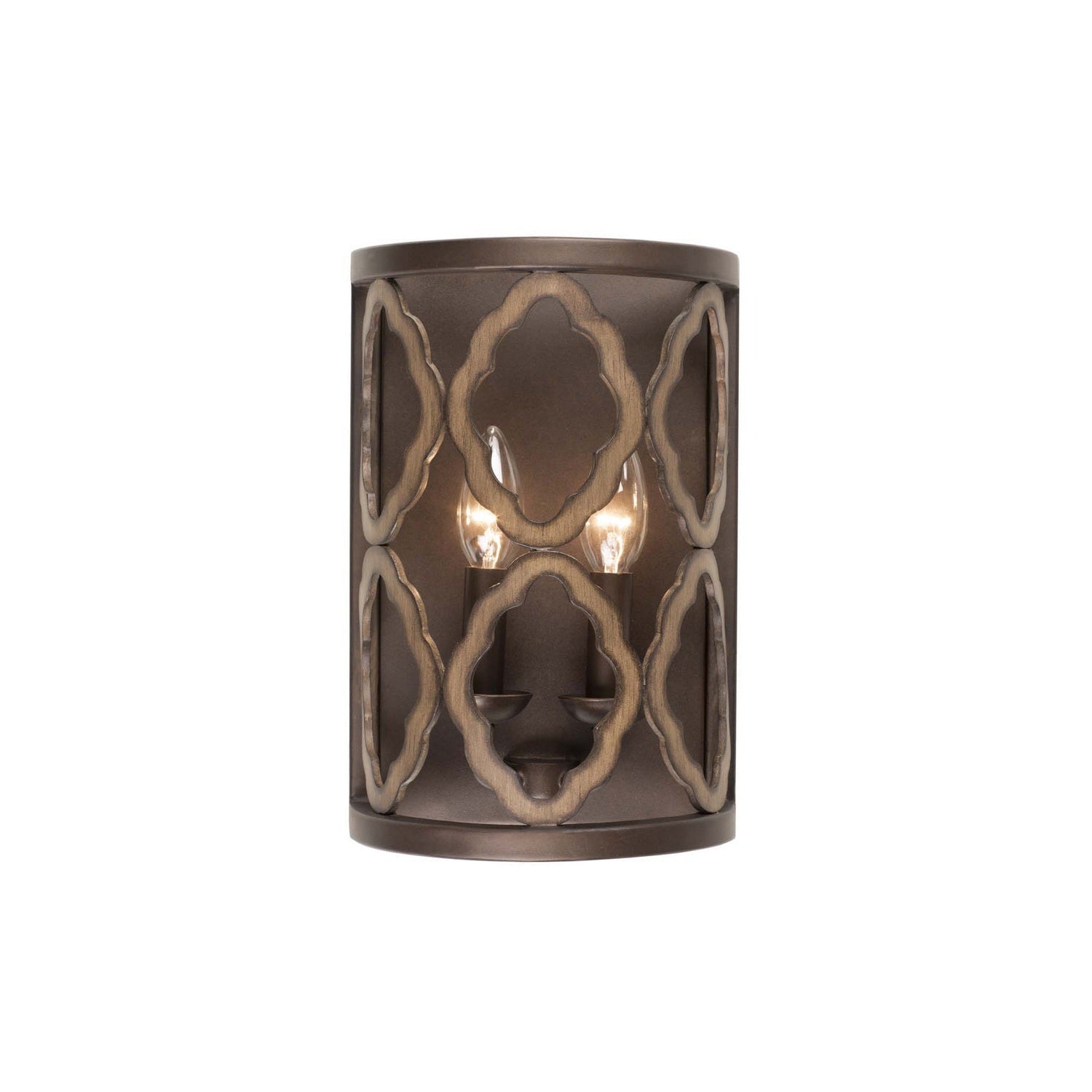 Kalco - 504821BS - Two Light Wall Sconce - Whittaker - Brownstone