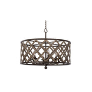 Kalco - 504852BS - Six Light Pendant - Whittaker - Brownstone
