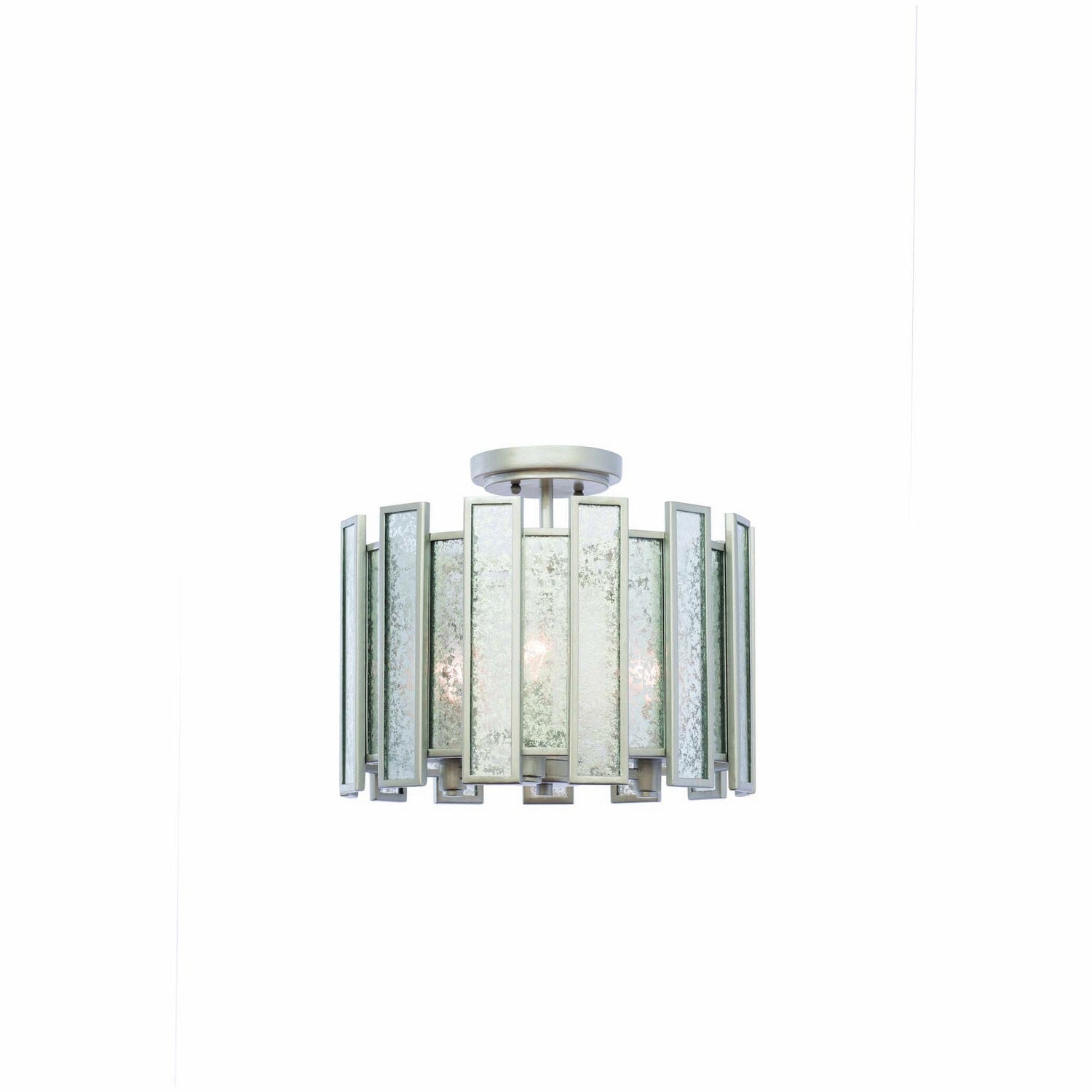 Kalco - 505041TS - Three Light Semi Flush Mount - Palisade - Tarnished Silver