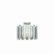 Kalco - 505041TS - Three Light Semi Flush Mount - Palisade - Tarnished Silver