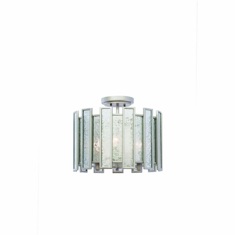 Kalco - 505041TS - Three Light Semi Flush Mount - Palisade - Tarnished Silver