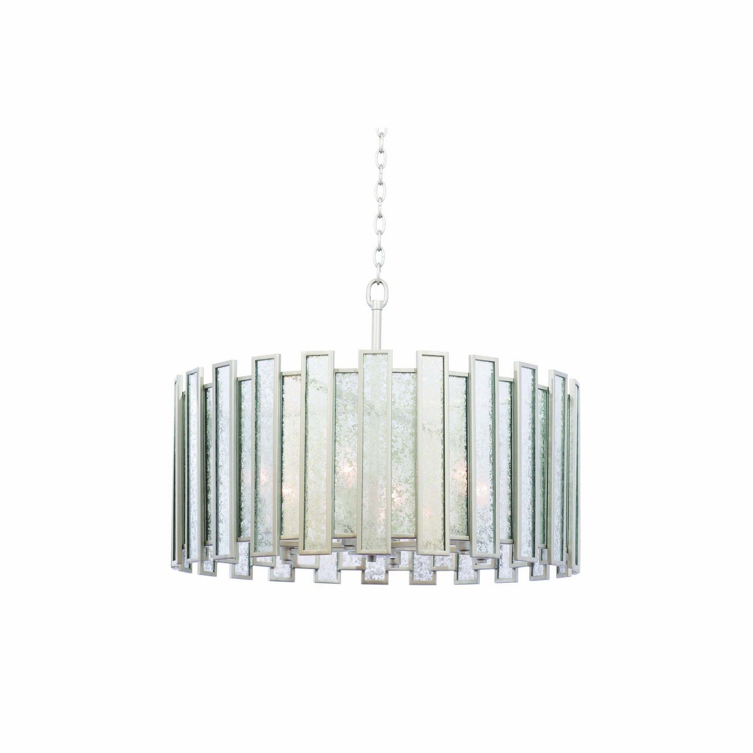 Kalco - 505054TS - Six Light Convertible Pendant - Semi Flush Mount - Palisade - Tarnished Silver