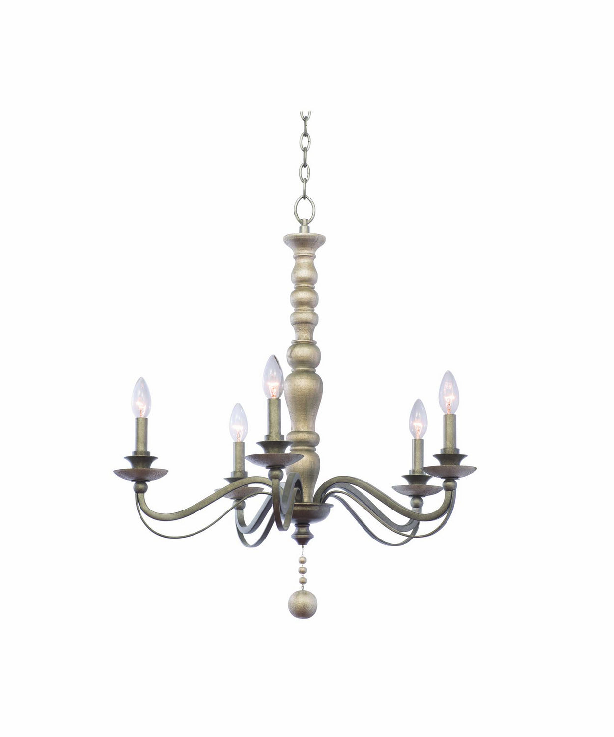 Kalco - 506351DS - Five Light Chandelier - Colony - Dune Silver