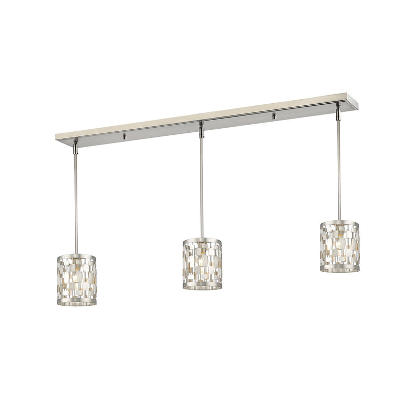 Z-Lite - 430MP-3BN - One Light Linear Chandelier - Almet - Brushed Nickel