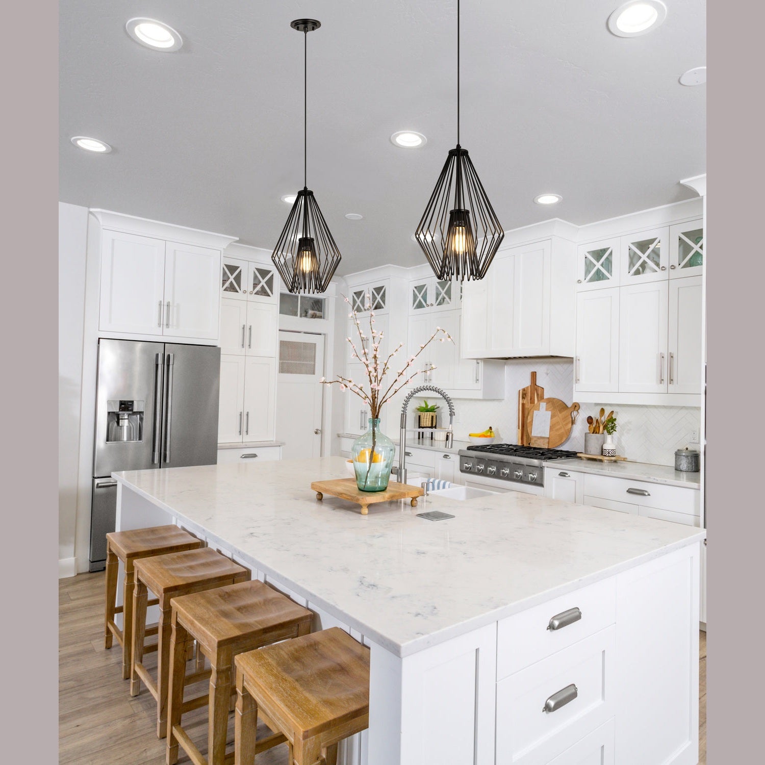 Z-Lite - 442MP12-MB - One Light Pendant - Quintus - Matte Black