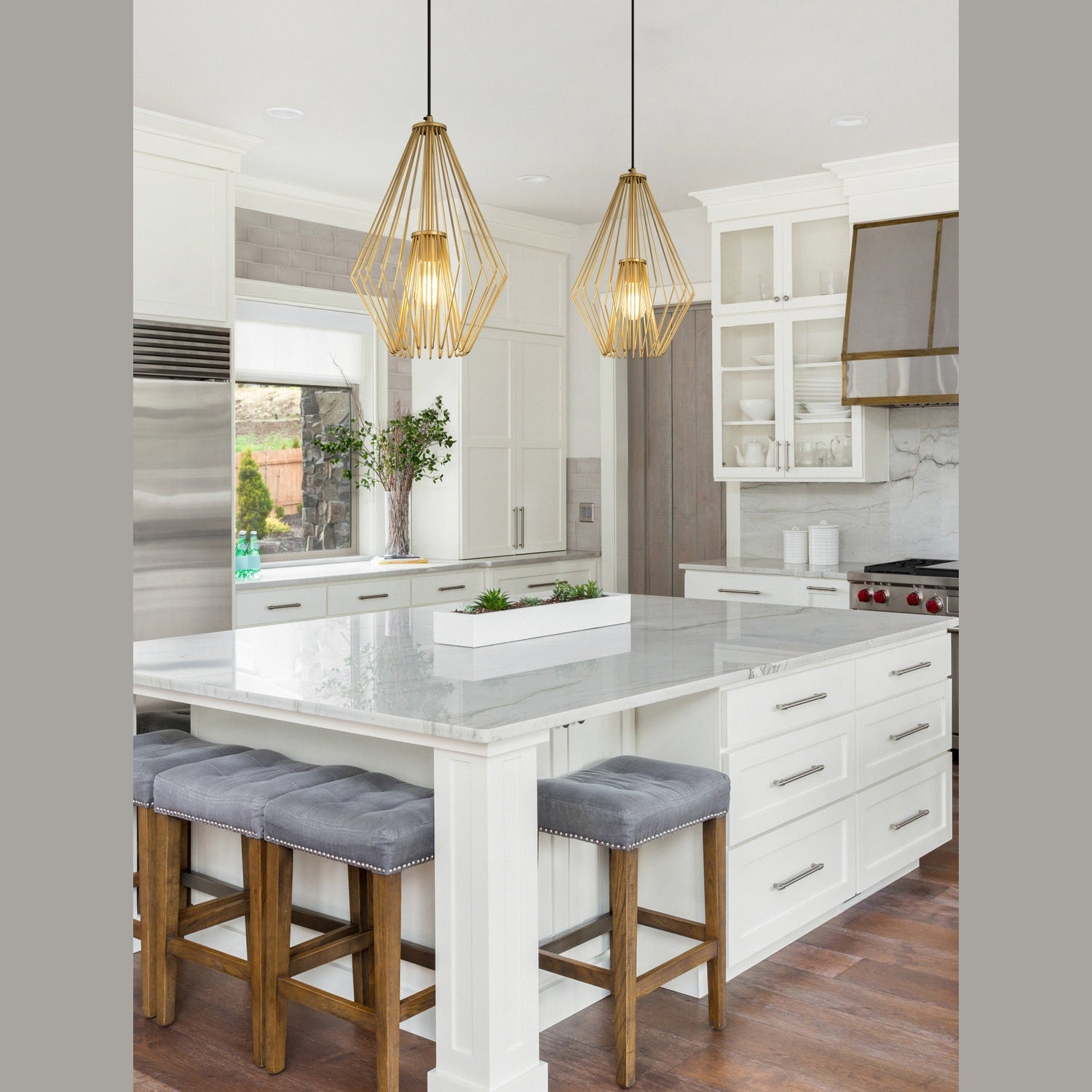 Z-Lite - 442MP12-MG - One Light Pendant - Quintus - Metallic Gold