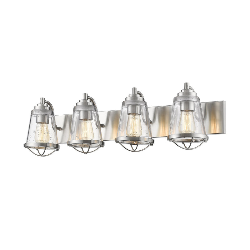 Z-Lite - 444-4V-BN - Four Light Vanity - Mariner - Brushed Nickel
