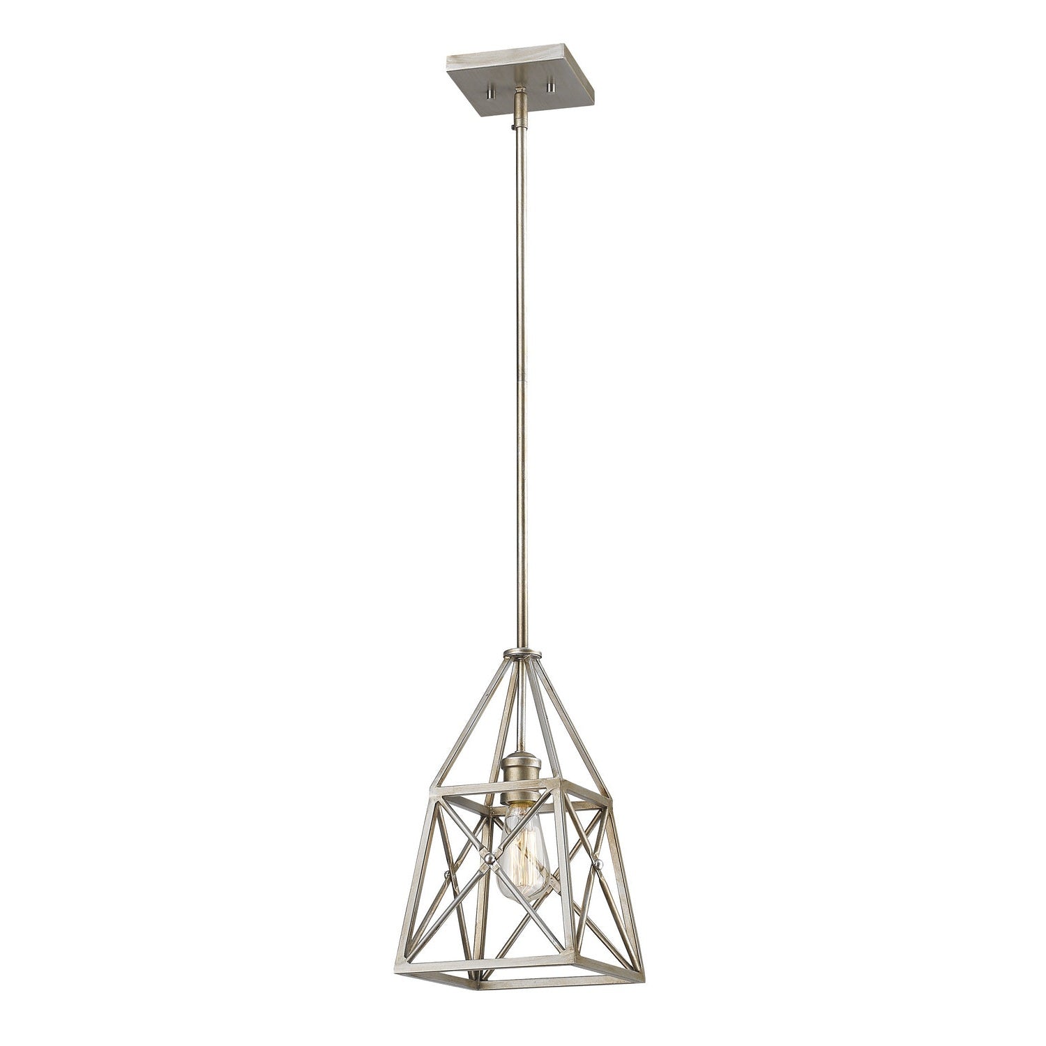 Z-Lite - 447MP-AS - One Light Pendant - Trestle - Antique Silver