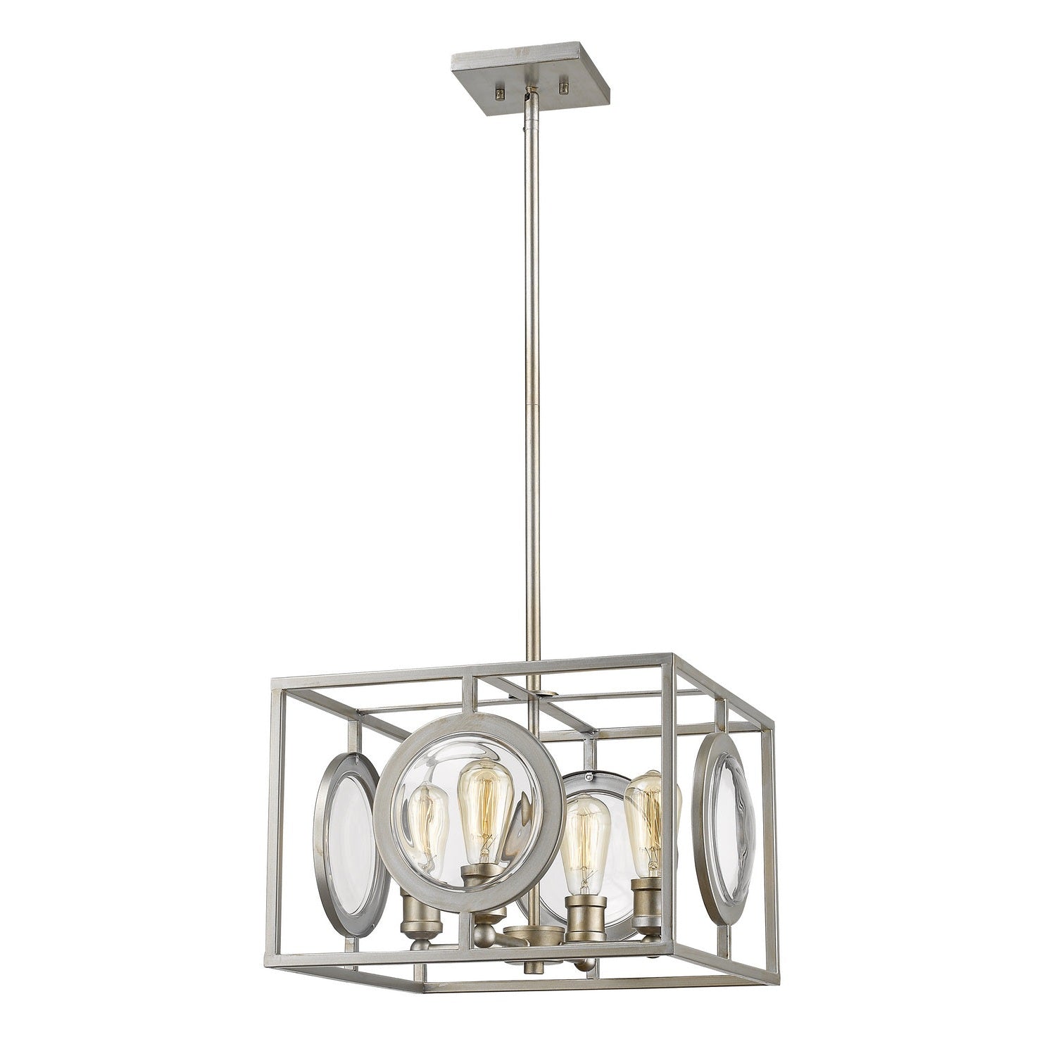 Z-Lite - 448-16AS - Four Light Pendant - Port - Antique Silver