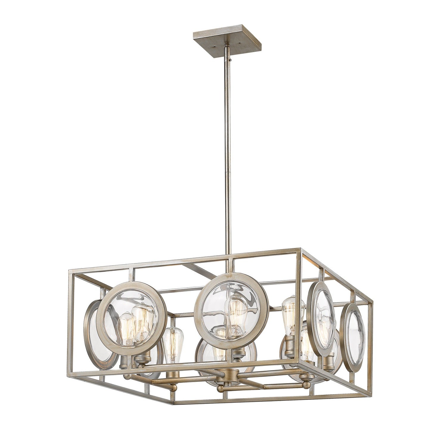 Z-Lite - 448-24AS - Eight Light Chandelier - Port - Antique Silver