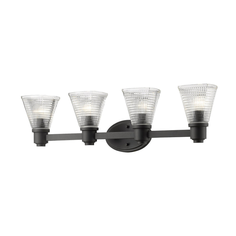 Z-Lite - 449-4V-BRZ - Four Light Vanity - Intrepid - Bronze