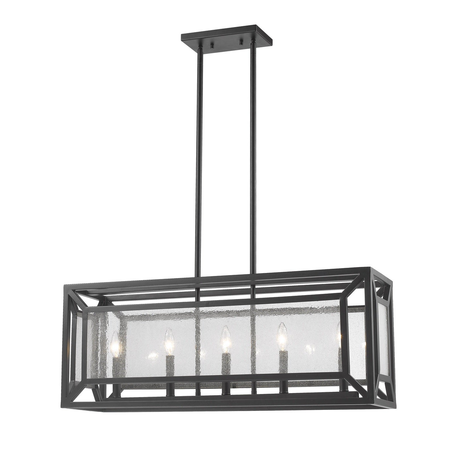 Z-Lite - 6005-33BRZ - Five Light Linear Chandelier - Braum - Bronze