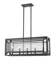Z-Lite - 6005-33BRZ - Five Light Linear Chandelier - Braum - Bronze
