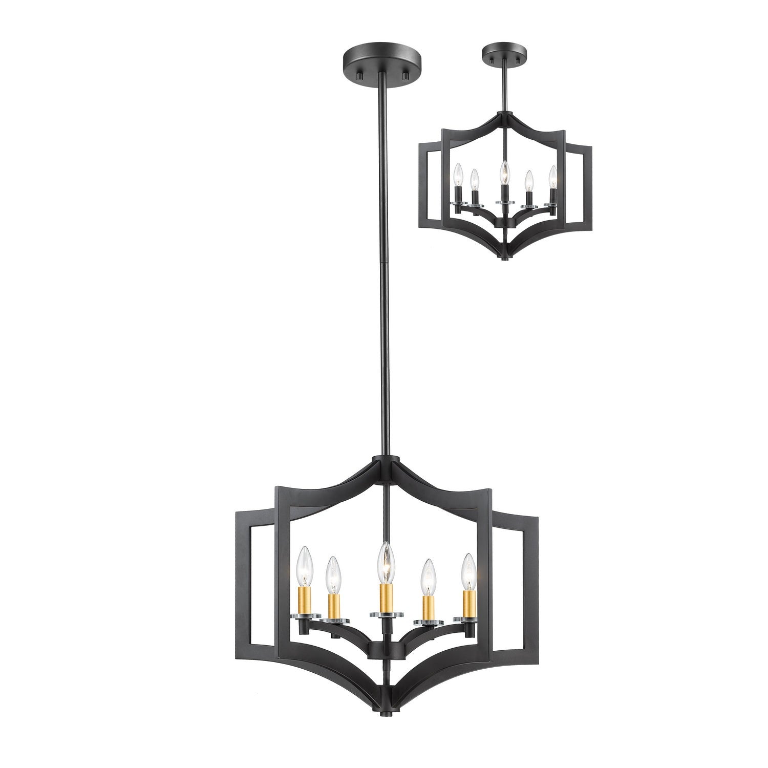Z-Lite - 6008-5BRZ - Five Light Chandelier - Zander - Bronze
