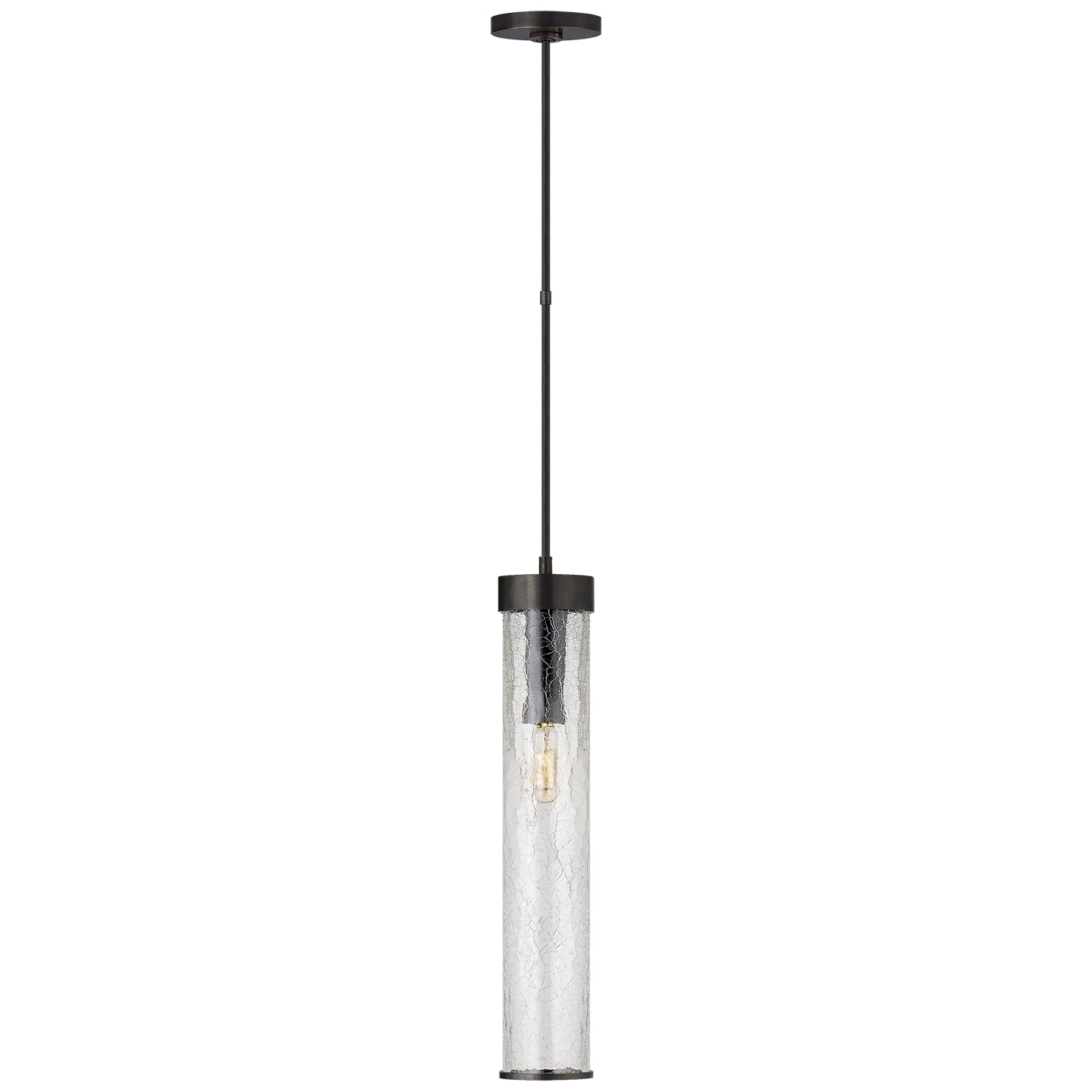 Visual Comfort Signature - KW 5118BZ-CRG - One Light Pendant - Liaison - Bronze