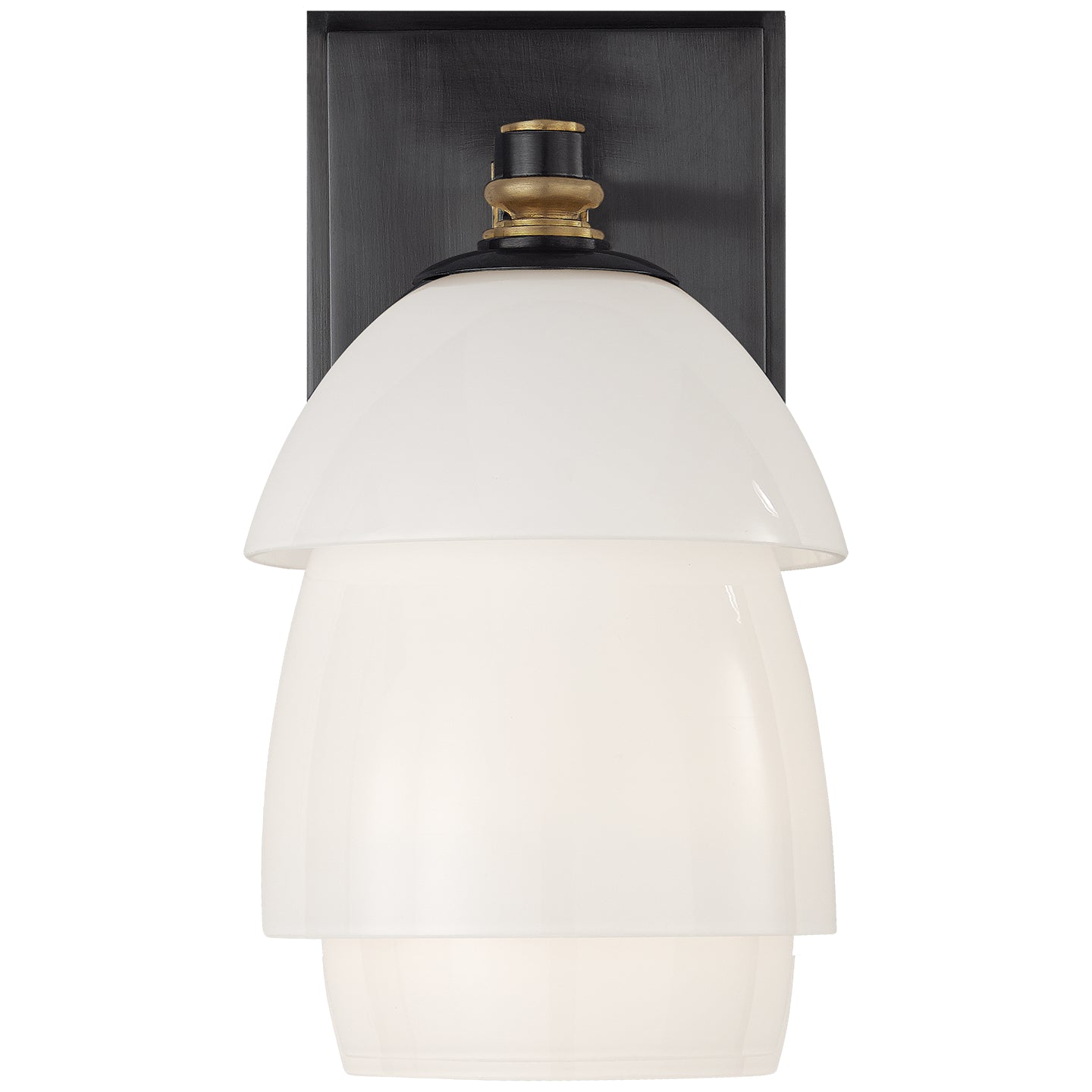 Visual Comfort Signature - TOB 2111BZ/HAB-WG - One Light Wall Sconce - Whitman - Bronze and Hand-Rubbed Antique Brass