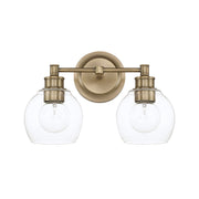 Capital Lighting - 121121AD-426 - Two Light Vanity - Mid Century - Aged Brass