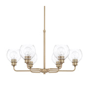 Capital Lighting - 421161AD-426 - Six Light Chandelier - Mid Century - Aged Brass