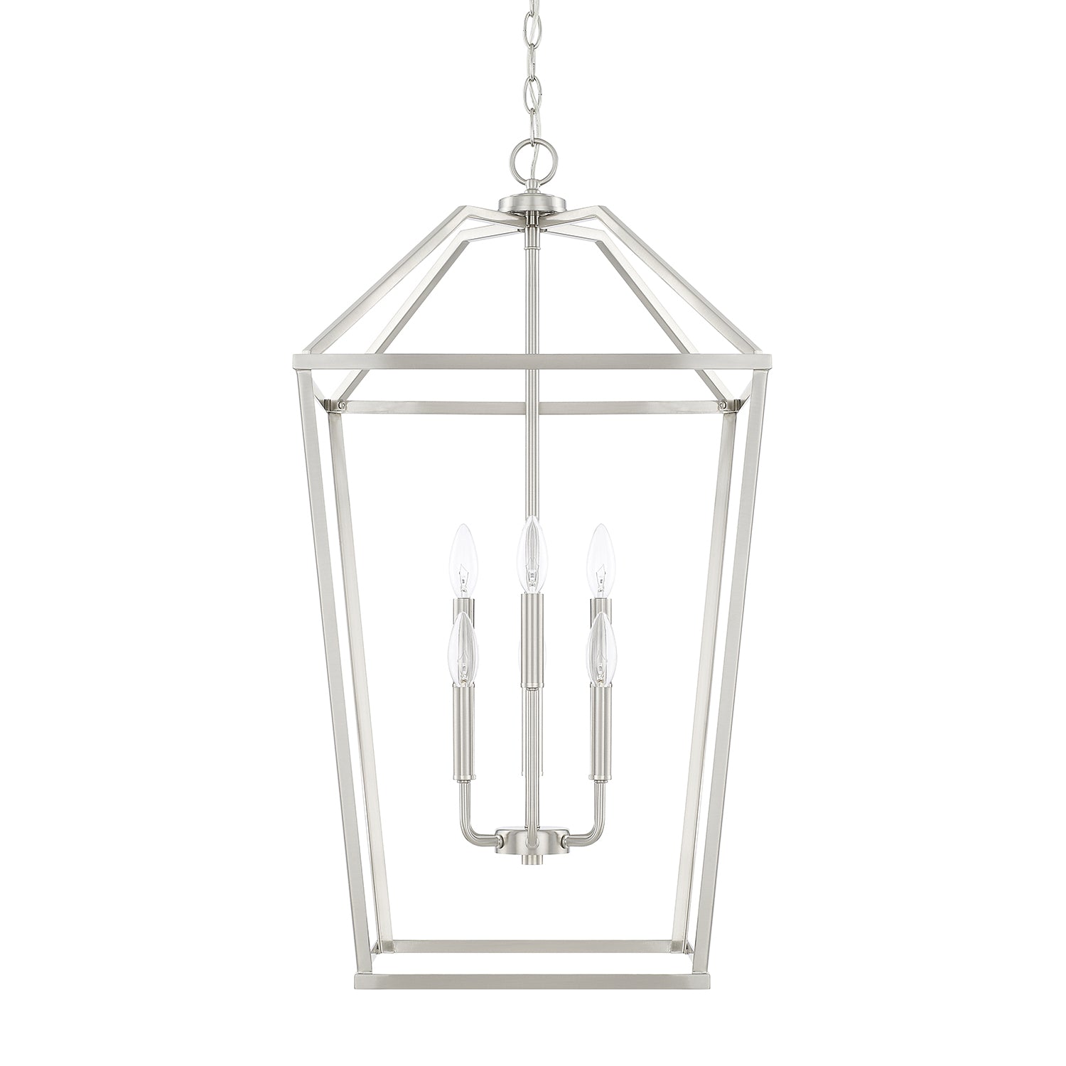 Capital Lighting - 522761BN - Six Light Foyer - Birch - Brushed Nickel